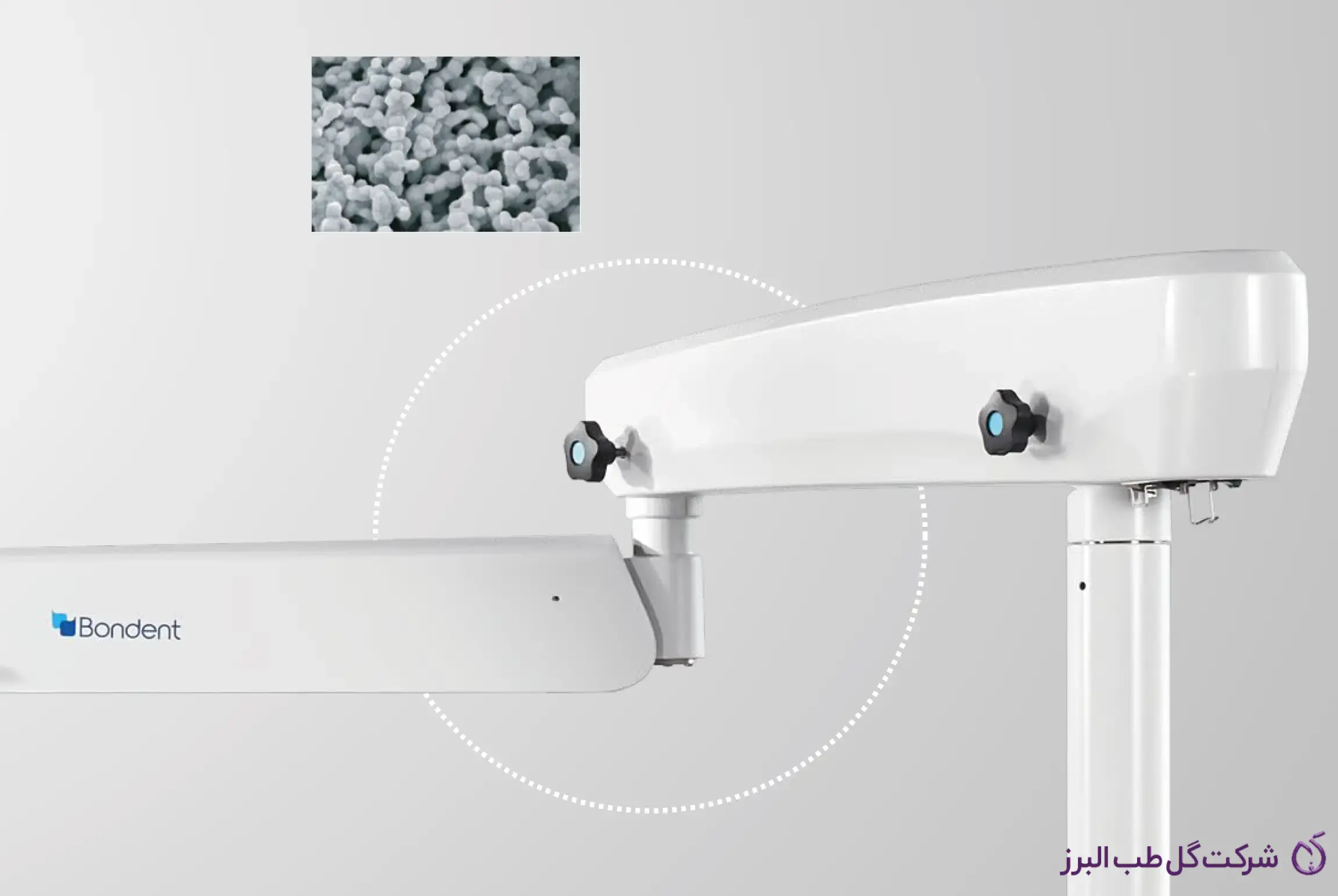 استفاده از پوشش یون نقره در بنه میکروسکوپ بوندنت